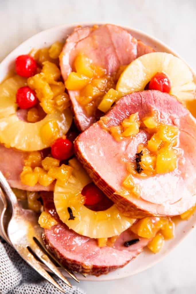 Crockpot Brown Sugar Pineapple Ham Recipe Savory Nothings