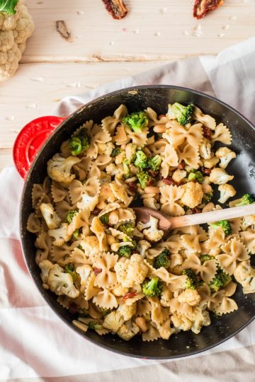 Pasta with Broccoli and Cauliflower - Savory Nothings