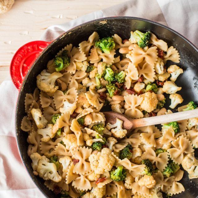 Pasta with Broccoli and Cauliflower - Savory Nothings