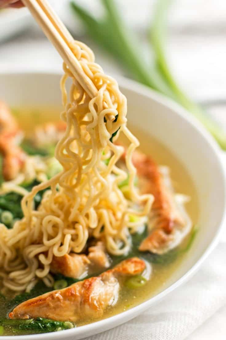 Healthy Turkey Ramen Bowls With Spinach Savory Nothings