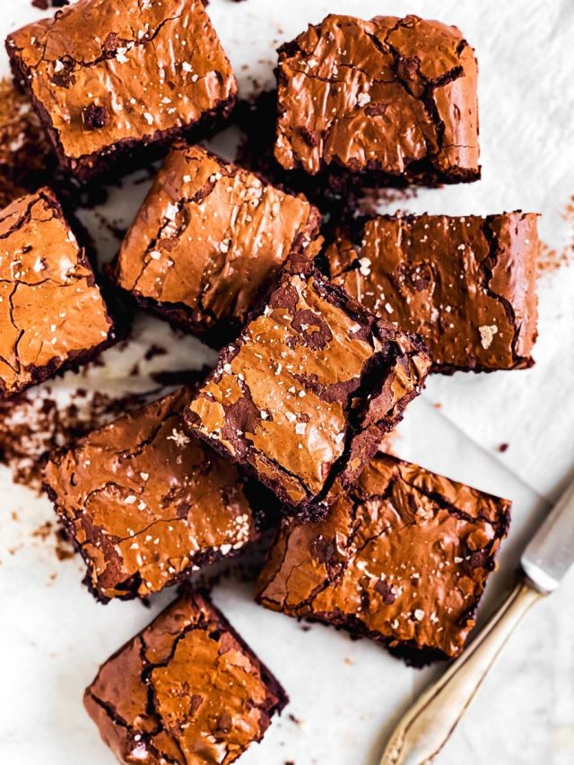 Best Fudgy Brownies (with that Crackle on Top!) - Savory Nothings