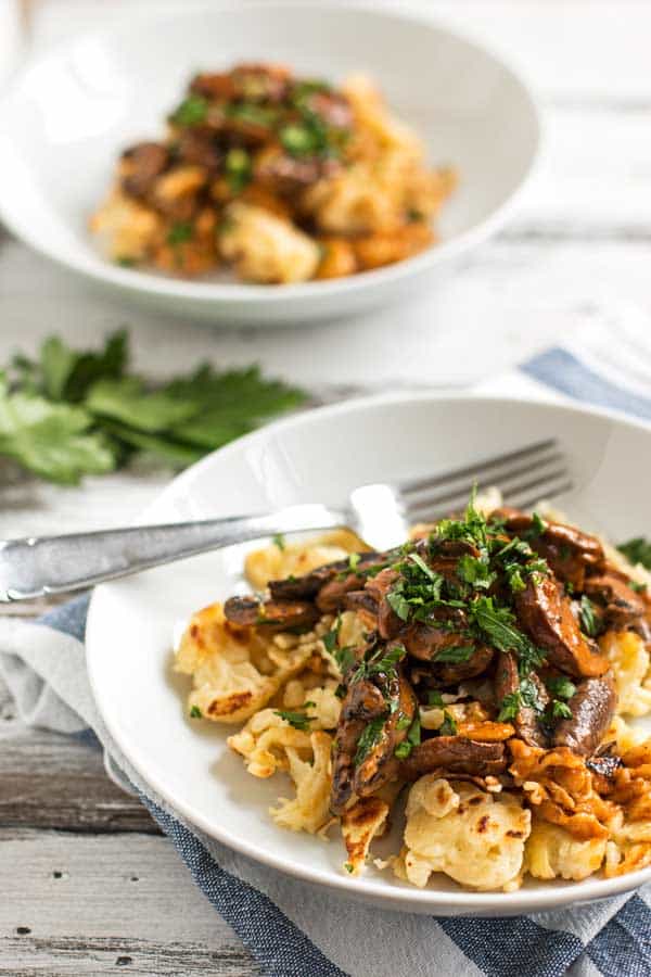 German Spaetzle With Mushroom Sauce Jägerspätzle