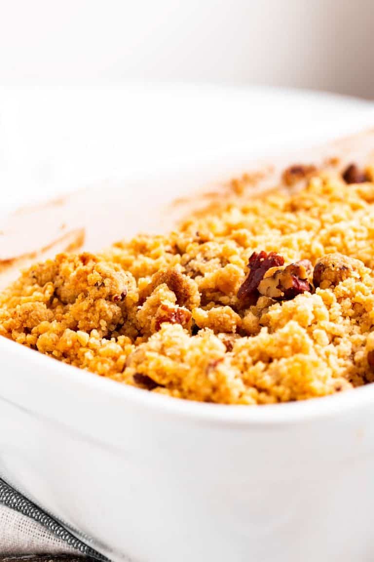 Sweet Potato Cake with Pecan Streusel - Simple Fall Dessert Recipe