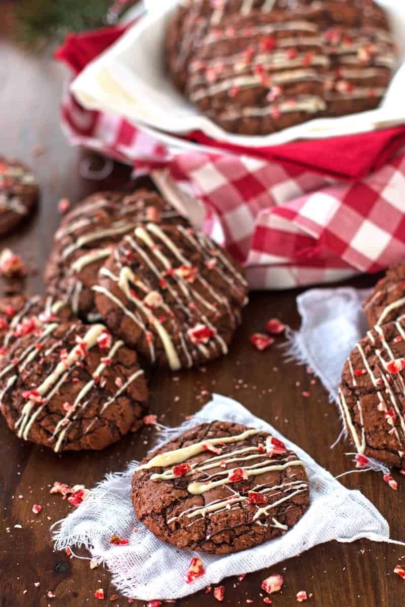 Peppermint Brownie Cookies | Savory Nothings