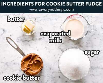 Easy Cookie Butter Fudge - Savory Nothings