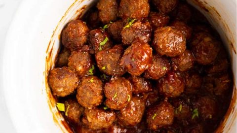 Sticky Bbq Slow Cooker Meatballs Recipe Savory Nothings