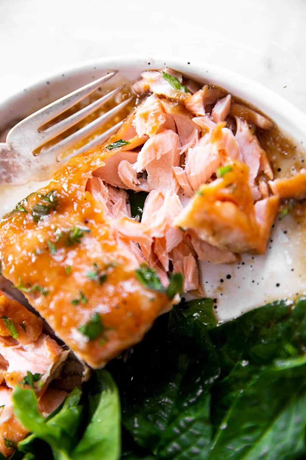 Honey Garlic Salmon Baked in Foil - Savory Nothings