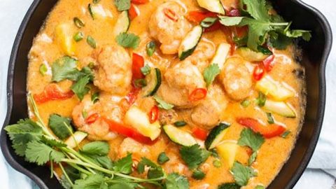 Thai pineapple cheap shrimp curry