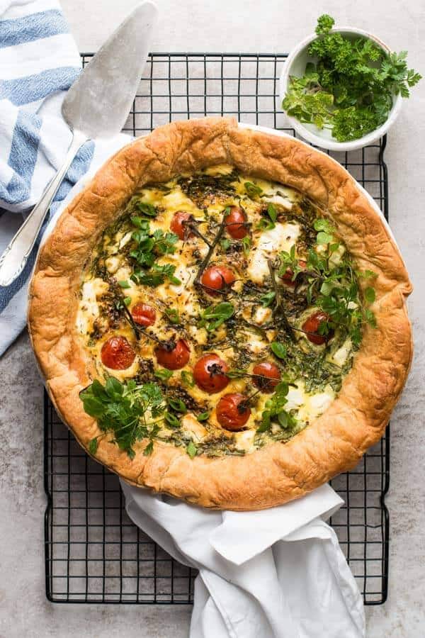 Spinach And Cheese Quiche
