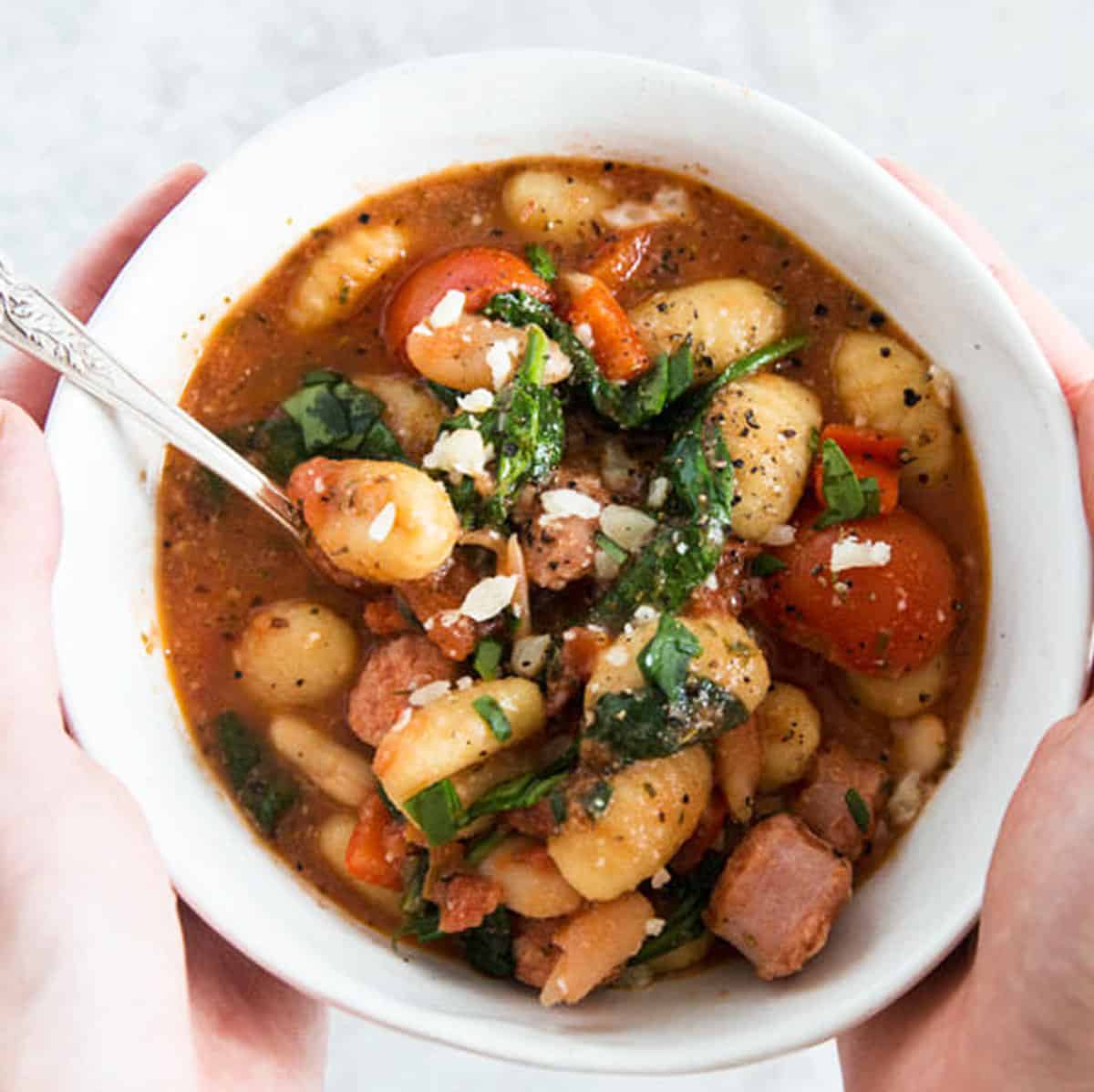 Instant pot tuscan online sausage white bean soup