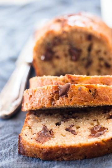 Whole Wheat Chocolate Chip Banana Bread Recipe