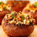 Garlic Parmesan Stuffed Mushrooms Pin