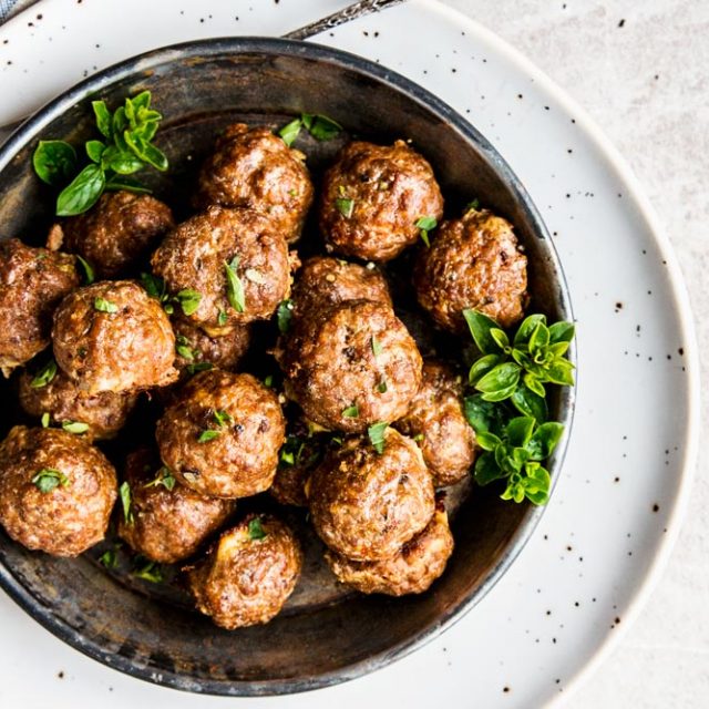 Oven Baked Meatballs Recipe Savory Nothings