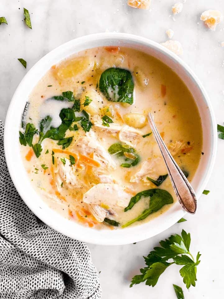 Instant Pot Chicken Gnocchi Soup Recipe | Savory Nothings