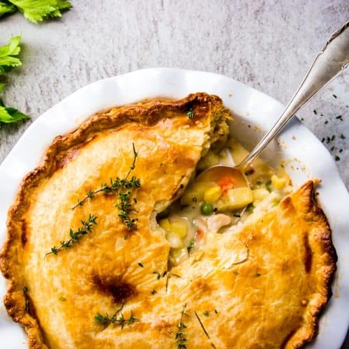 Homemade Chicken Pot Pie - Savory Nothings