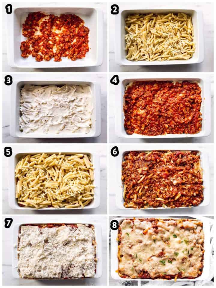 Baked Ziti with Sausage Recipe - Savory Nothings