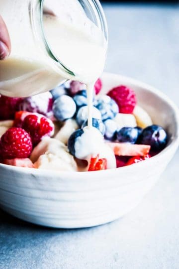 Greek Yogurt Fruit Salad Dressing - Savory Nothings