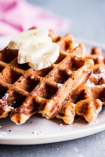 Healthy Banana Waffles - Savory Nothings