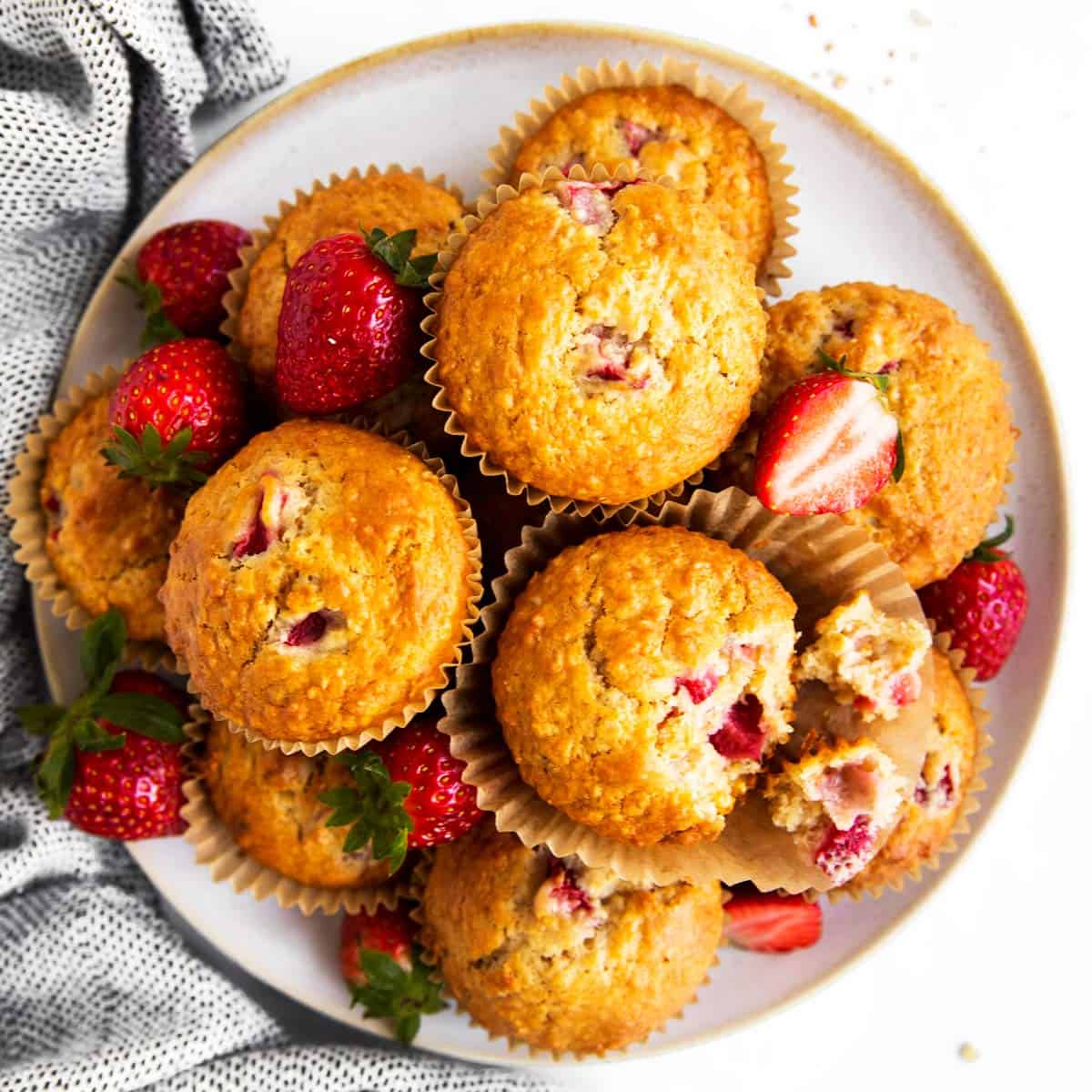 Price Chopper - Savor spring strawberries with this sweet Strawberry Muffin  recipe, perfect for an easy breakfast option! 🍓