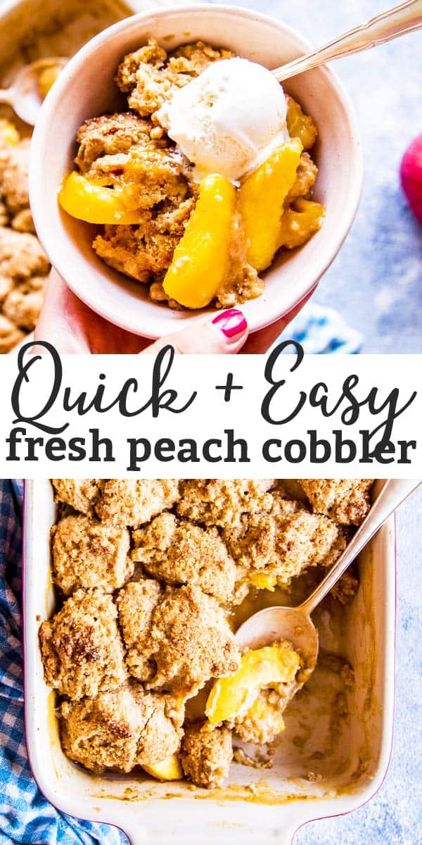 Fresh Peach Cobbler From Scratch - Savory Nothings