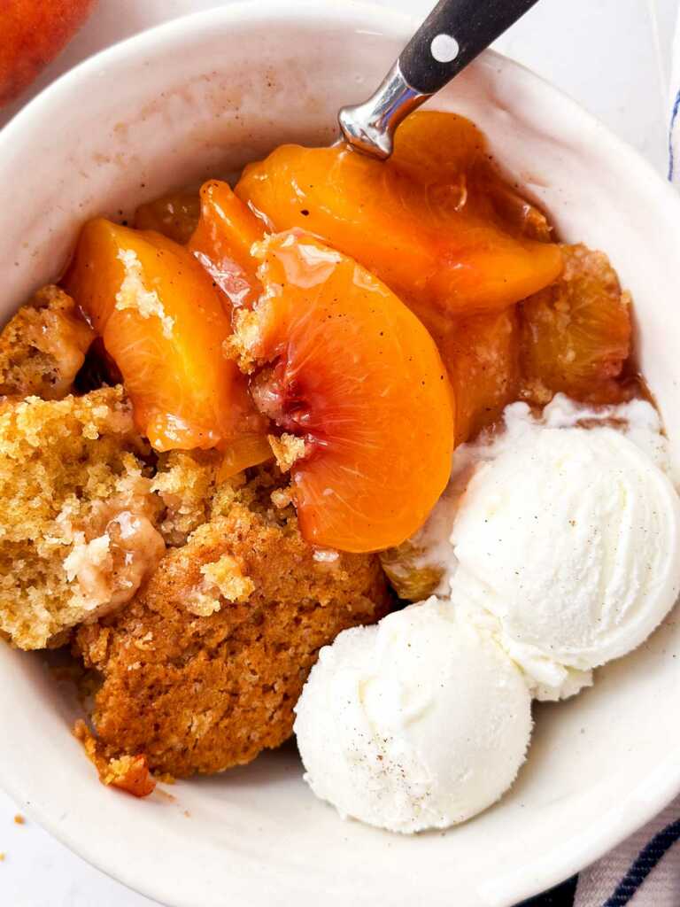 Fresh Peach Cobbler Recipe - Savory Nothings