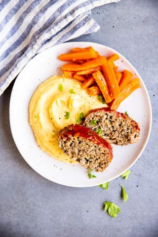 Instant Pot Meatloaf and Mashed Potatoes Dinner - Savory Nothings