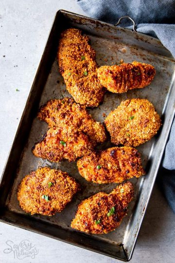 Ultra Crispy Cornmeal Oven Fried Chicken Recipe