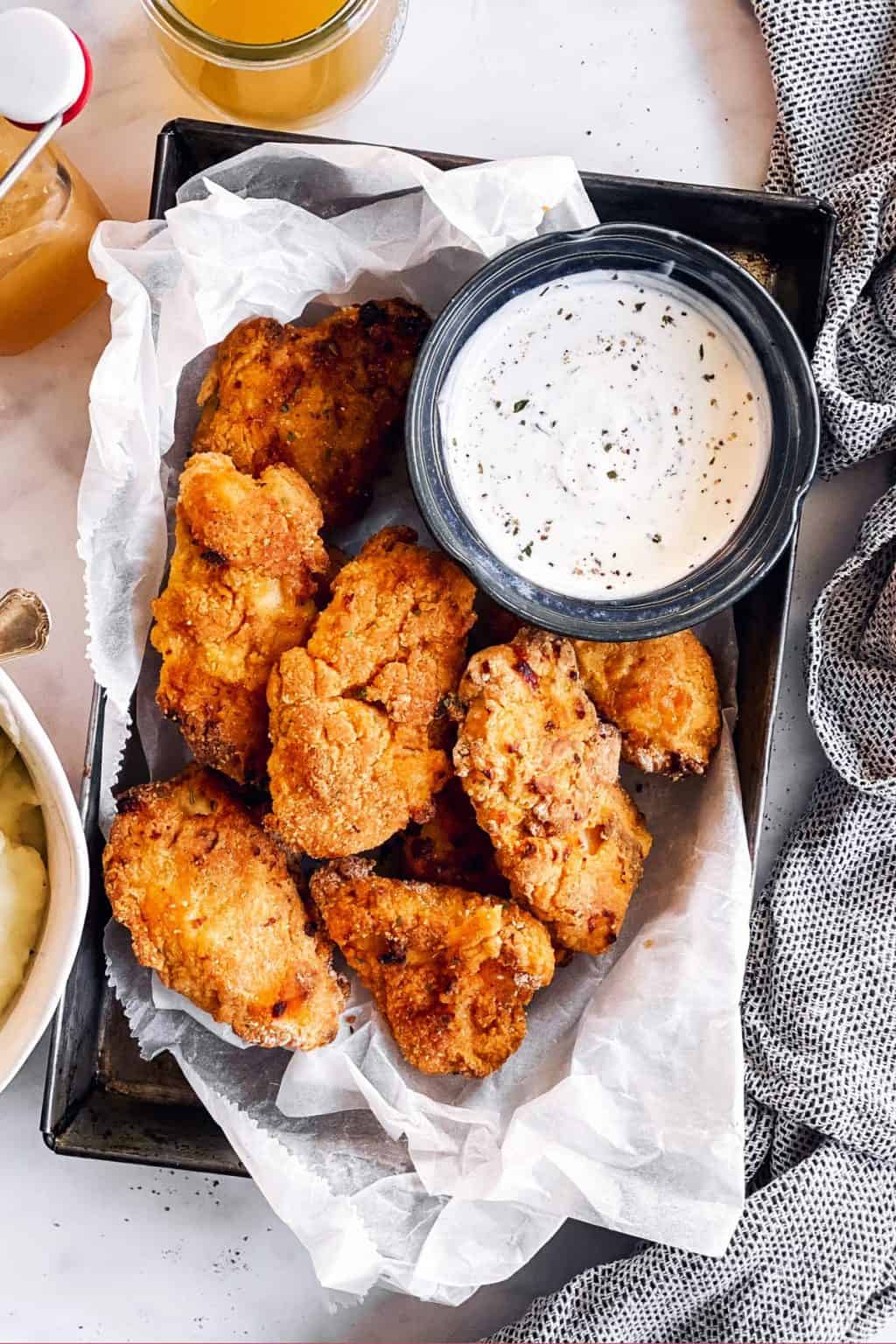 Truly Crispy Buttermilk Oven Fried Chicken - Savory Nothings