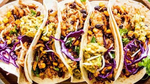 Southwestern Crockpot Chicken Tacos Savory Nothings