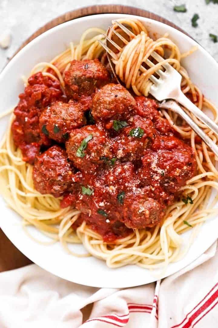 Easy Italian Meatballs - Savory Nothings