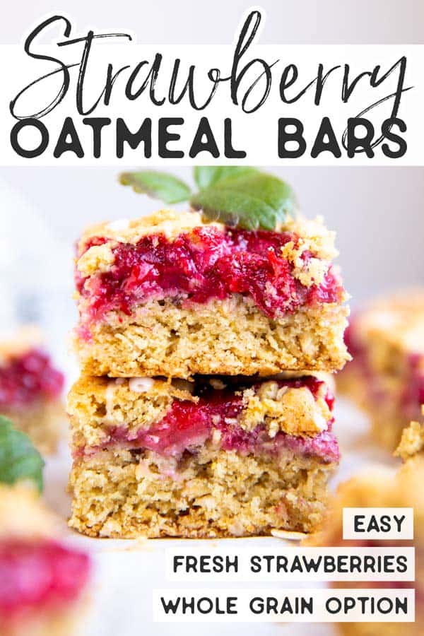 The Perfect Strawberry Oatmeal Bars for Those Almost-Gone-Bad Berries