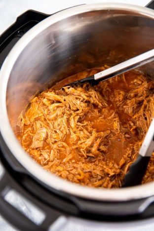 Honey BBQ Instant Pot Pulled Pork - Savory Nothings