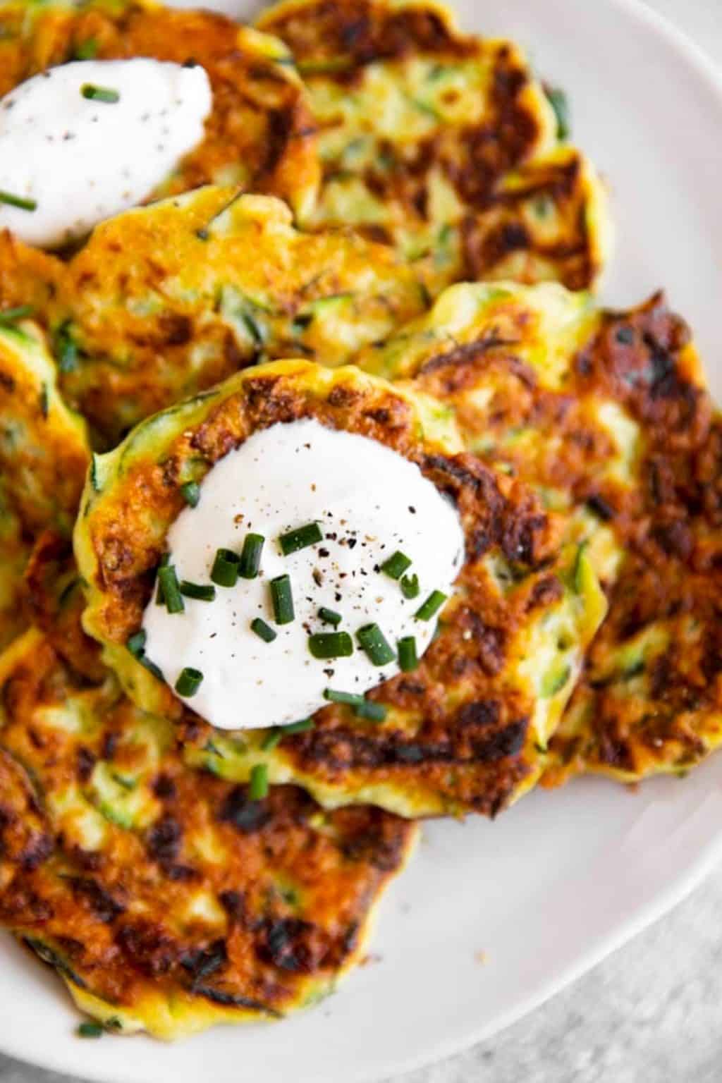 Easy Zucchini Fritters Recipe - Savory Nothings