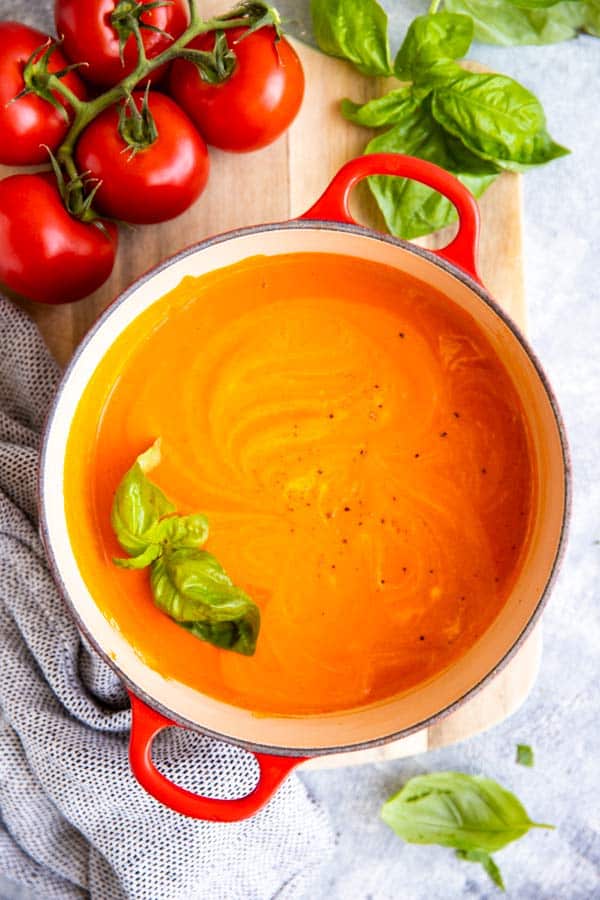 Tomato Soup With Fresh Tomatoes