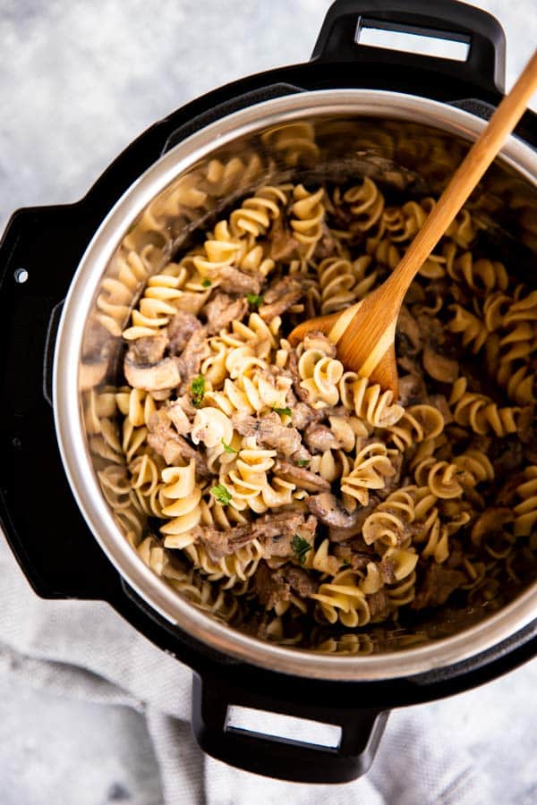 Instant Pot Stroganoff - Savory Nothings