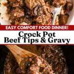 Crock Pot Beef Tips Recipe Image Pin