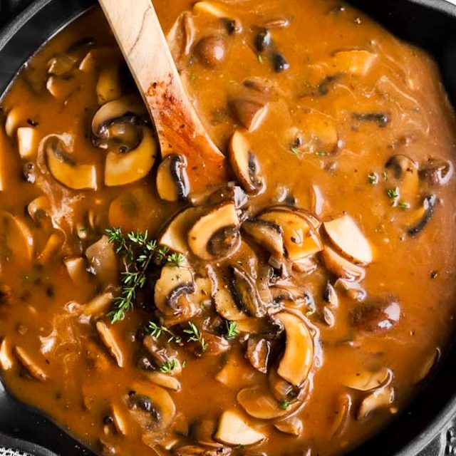 Mushroom Sauce With Rich Gravy From Scratch Savory Nothings