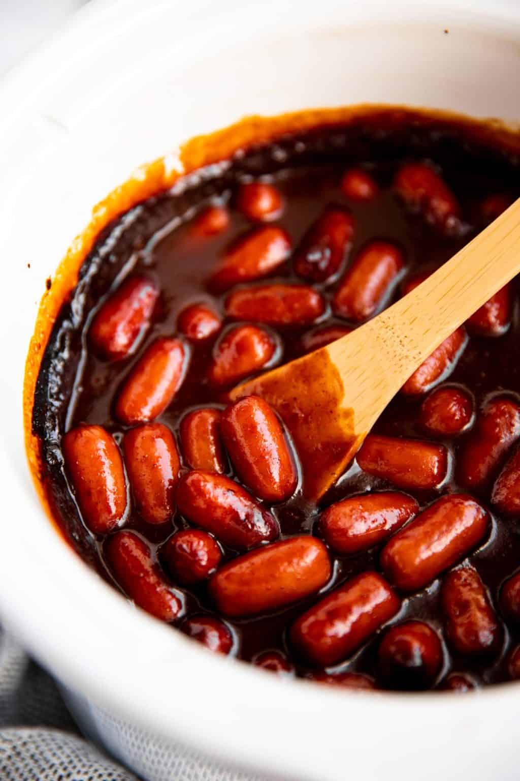 crockpot-bbq-little-smokies-recipe-savory-nothings