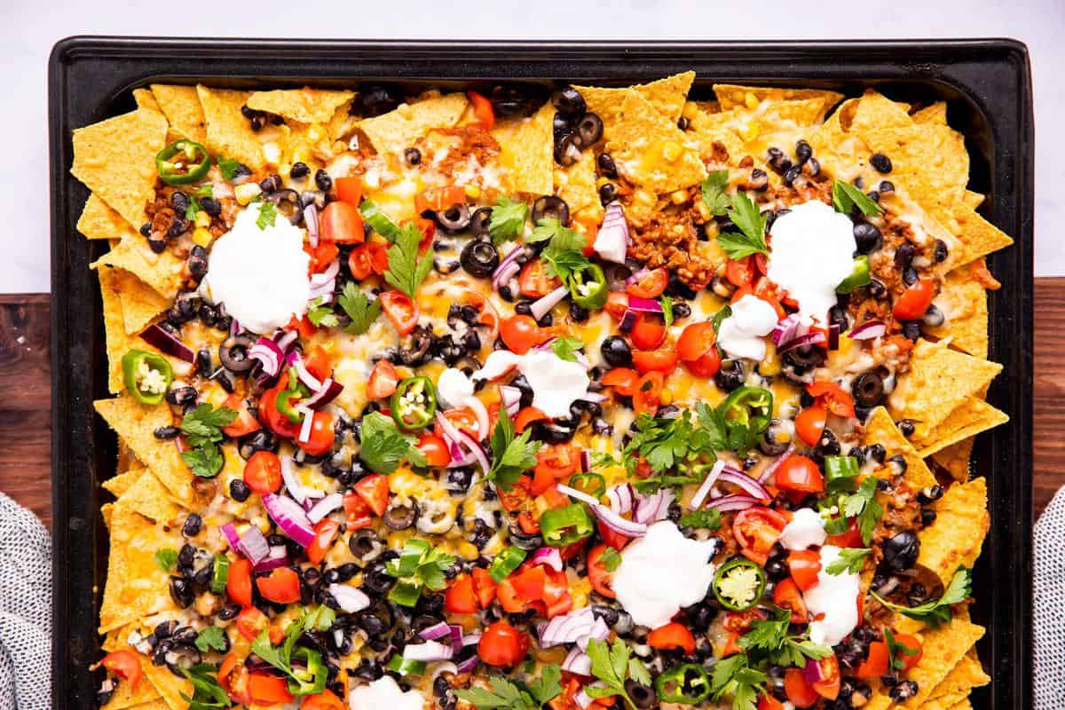 Loaded Sheet Pan Nachos Recipe The Best Way To Make Nachos For A Crowd