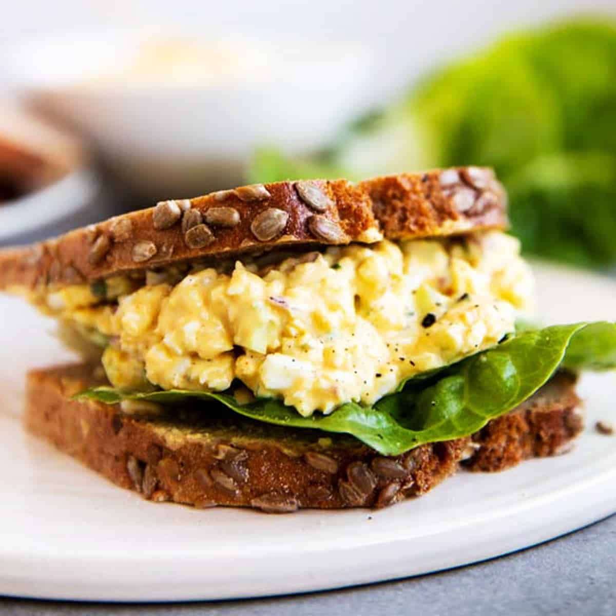 Healthy Egg Salad with Greek Yogurt - Eat the Gains