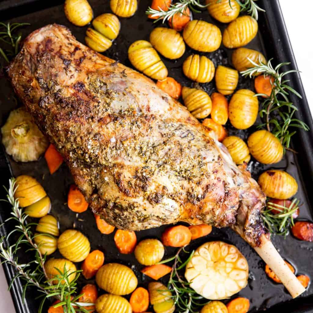 Oven Roasted Leg of Lamb Recipe [+ Video] Savory Nothings