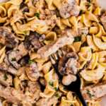 Easy Beef Stroganoff Recipe Image SQ