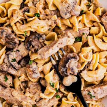 Easy Beef Stroganoff Recipe Image SQ