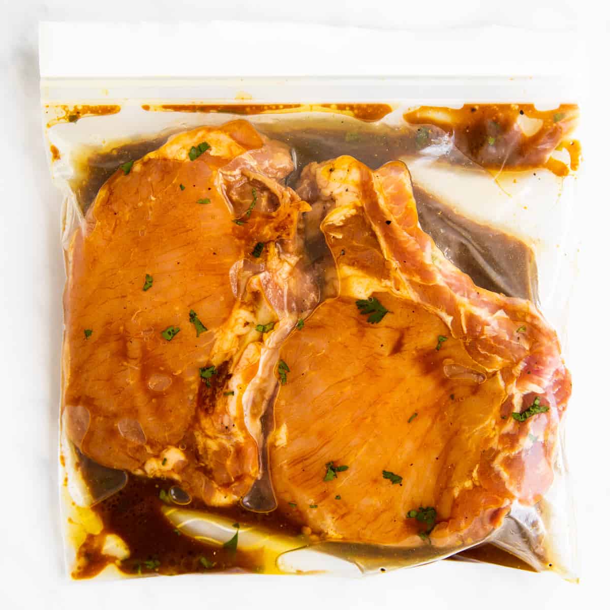 Marinade for outlet pork steaks