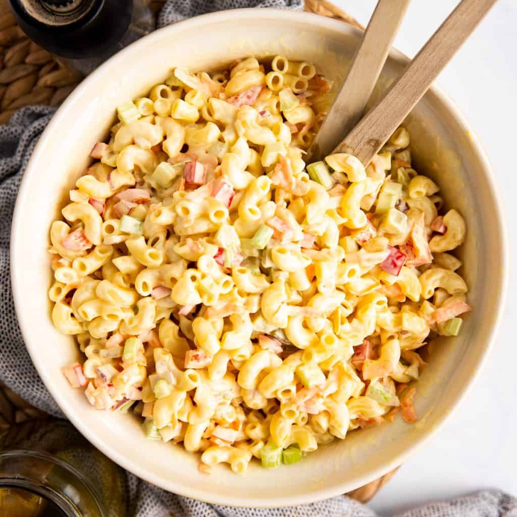 Easy Macaroni Salad Recipe - Savory Nothings