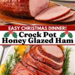 Crockpot Honey Ham Recipe Image Pin