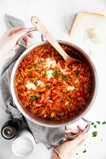 Unstuffed Pepper Skillet Recipe - Savory Nothings