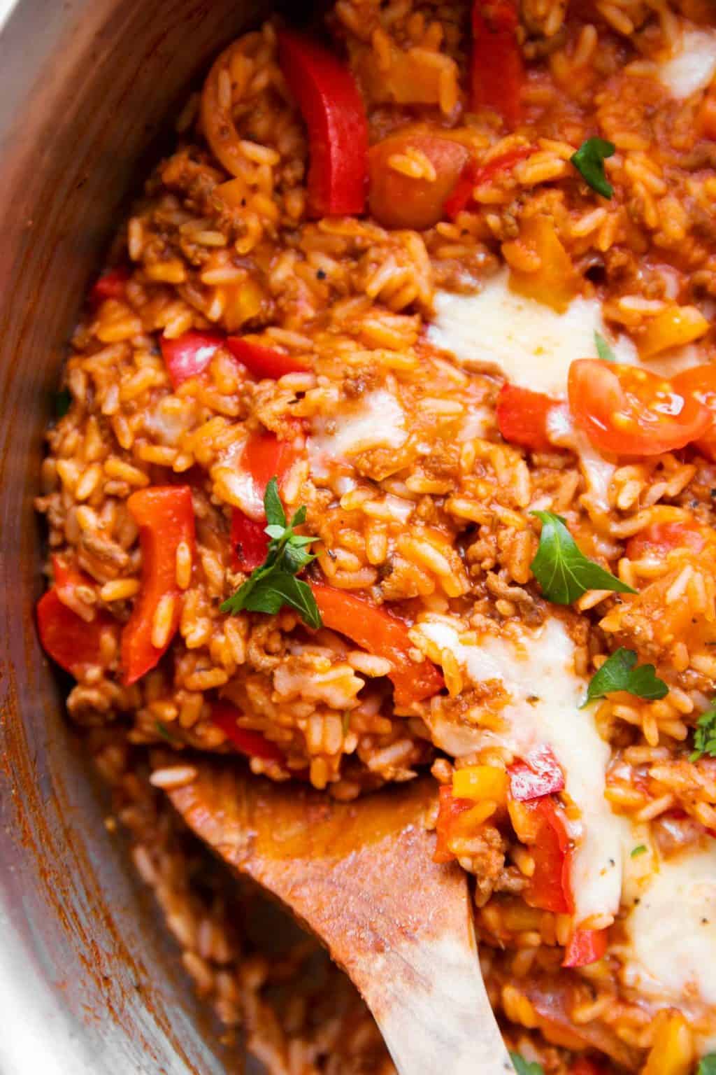 Unstuffed Pepper Skillet Recipe - Savory Nothings