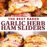 Garlic Herb Ham Sliders Pin