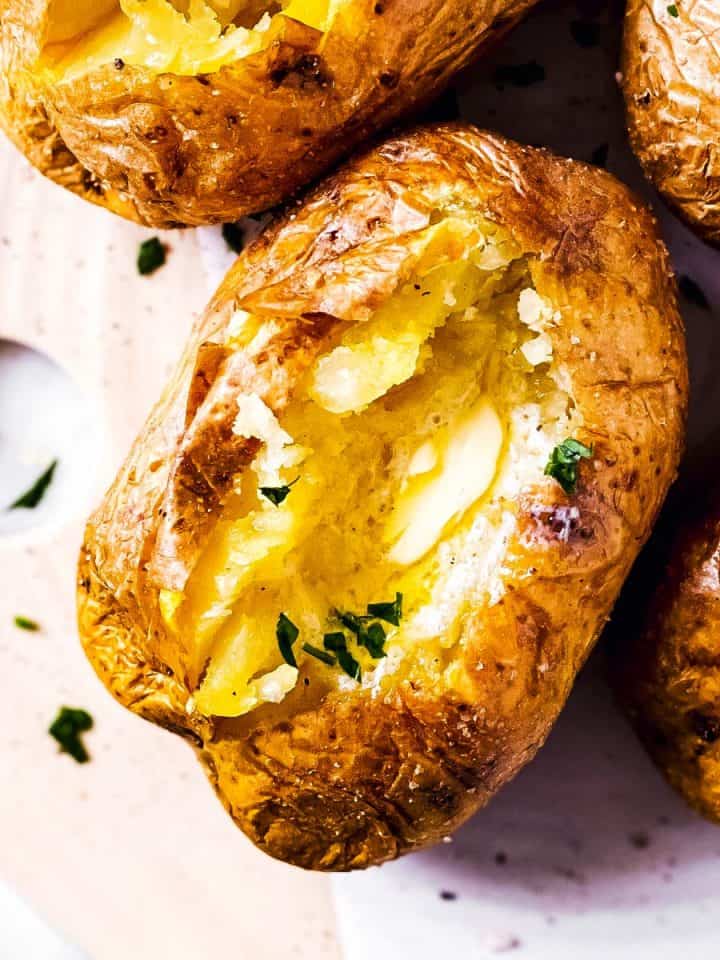 Air Fryer Baked Potatoes Recipe - Savory Nothings